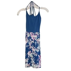 Fire Los Angeles | Women's Navy Floral Dress (Size Small)
